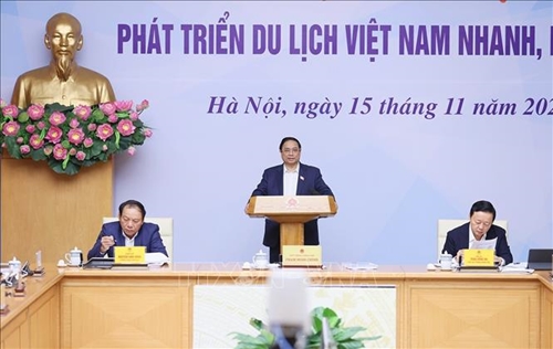 Thủ tướng Phạm Minh Chính chủ trì Hội nghị trực tuyến toàn quốc về phát triển du lịch nhanh, bền vững